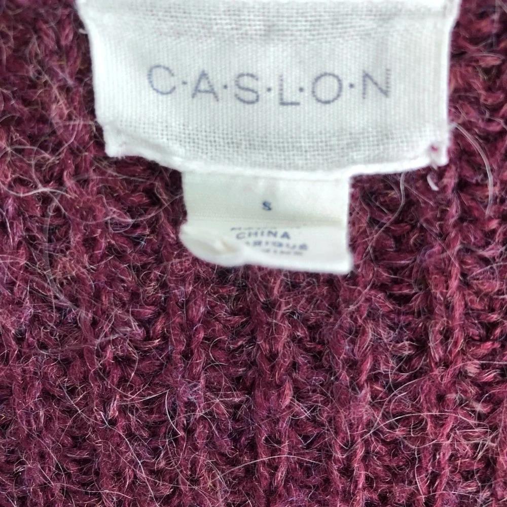 Maroon Wool Blend Sweater
